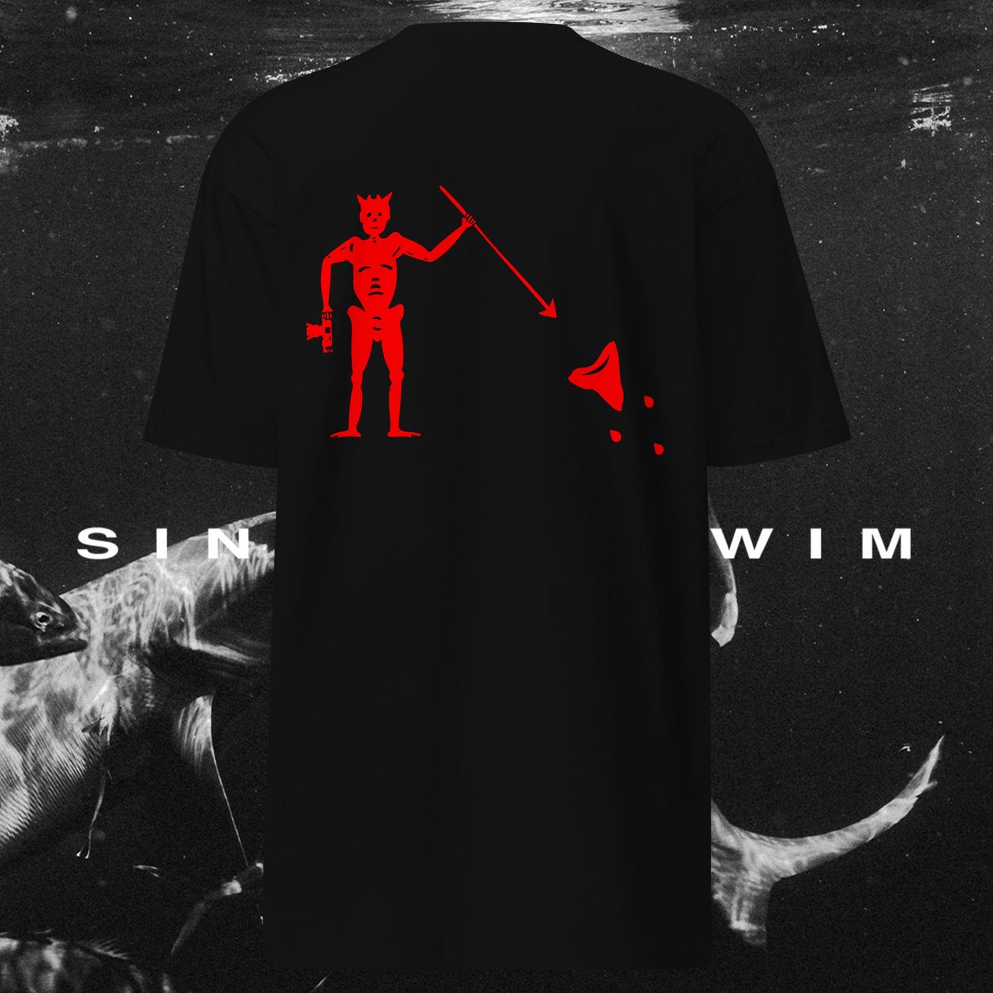 Respect the Locals USA Jolly Roger Tee Black Unisex