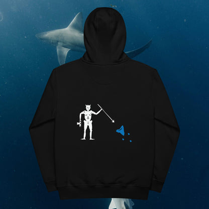 Respect the Locals USA - Jolly Roger Sharktographer Hoodie - Black - Unisex